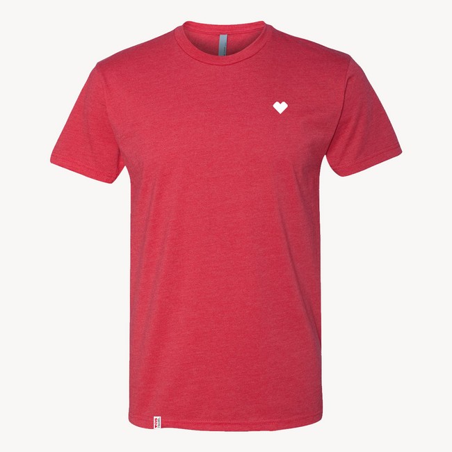 Main image of Unisex Heart Tee- CVS Health, Red