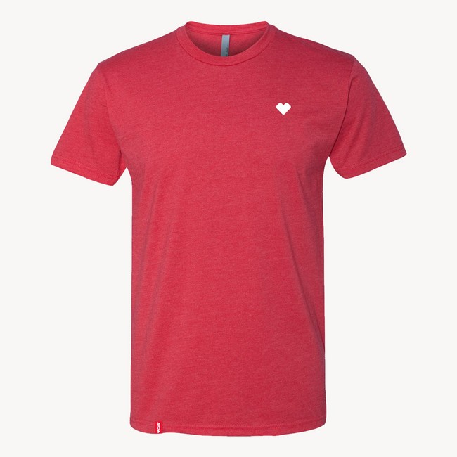 Main image of Unisex Heart Tee- CVS, Red