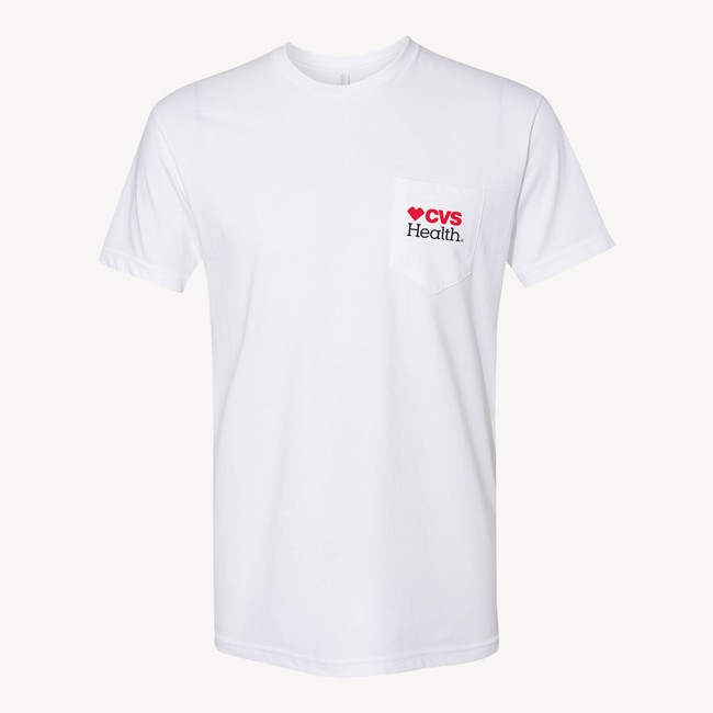 Main image of Unisex Pocket Tee- CVS Health, White