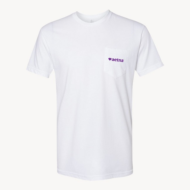 Main image of Unisex Pocket Tee- Aetna, White