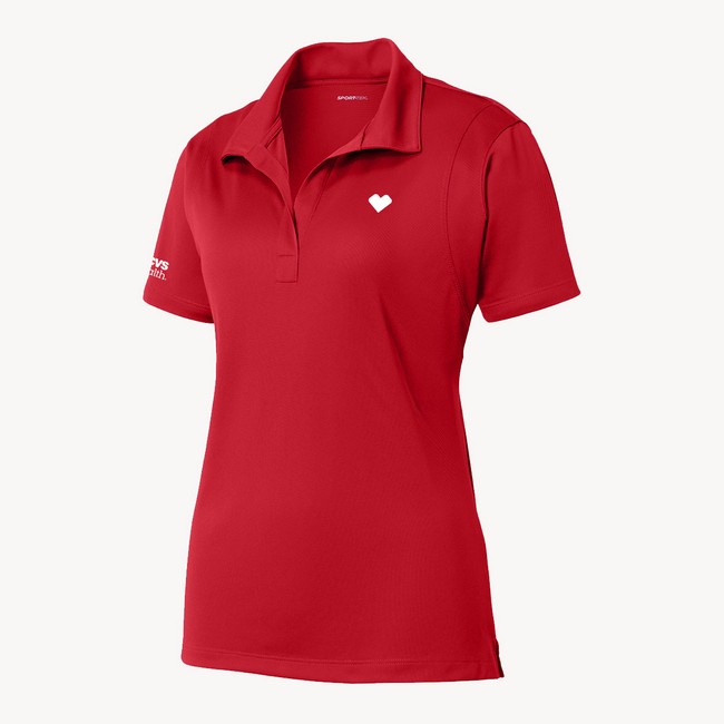 Main image of Women's Heart Polo- CVS Health, Red