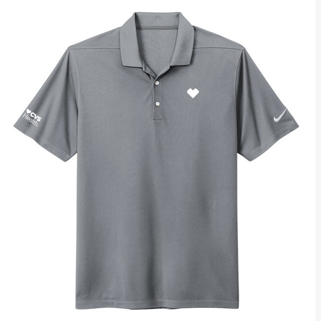 Main image of Men's Nike® Heart Polo- CVS Health, Grey