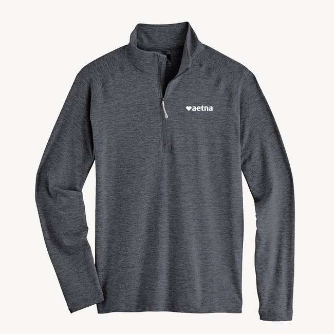 Main image of Men's Quarter Zip- Aetna, Grey