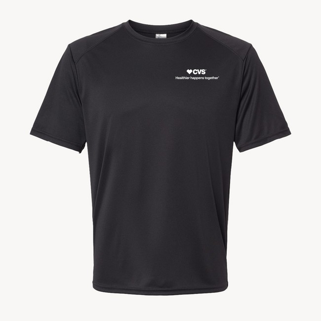 Main image of Men's Perfect Tee- CVS Healthier Happens Together, Black