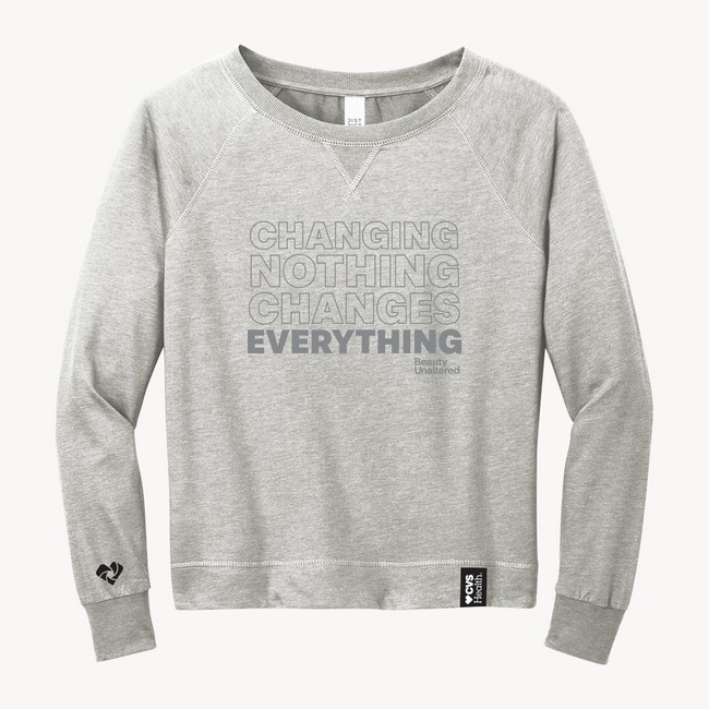 Main image of Unisex Change Crewneck- Beauty Unaltered, Grey